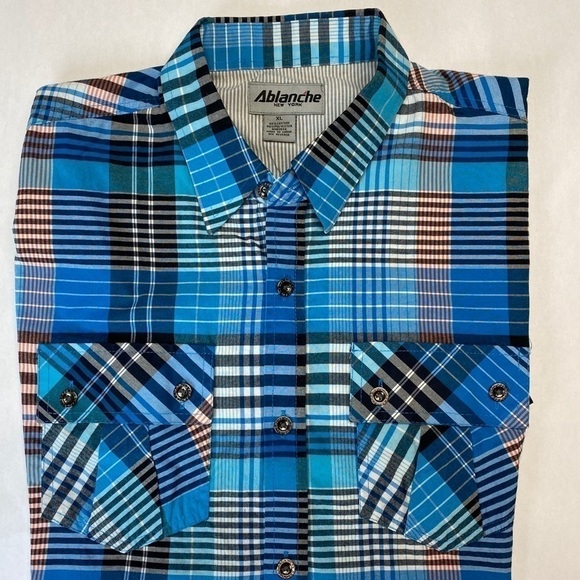 ABLANCHE Western Button Down  Short Sleeve size XL - Picture 1 of 3